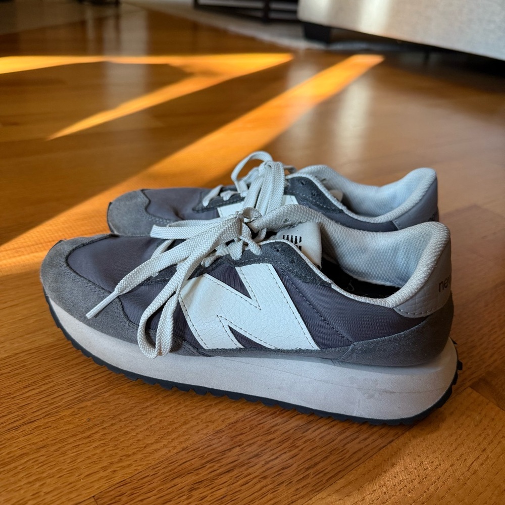 New Balance 237 Gray and Cream Sneakers